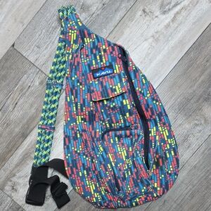 KAVU | Electric Rain Rope Sling Backpack, Hiking / Outdoors 100% Cotton